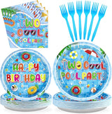 96Pcs Two Cool Pool Birthday Party Decorations Two Cool Pool Party