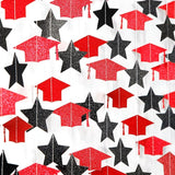 Red-Black Graduation-2026 Class Party-Decorations Garland - Congrats