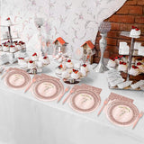 24 Sets 7th Rose Gold Birthday Party Decrations for Girls 7 Birthday