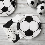96pcs Soccer Plates Party Supplies Soccer Theme 9 7 Paper Plates and