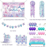 Mermaid Birthday Decorations For Women Colorful Jellyfish Lanterns