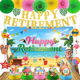 Luau Hawaiian Retirement Party Decorations 23Pcs Beach Retirement