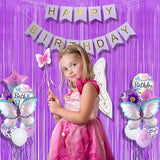 BRAVESHINE Tinsel Photo Backdrop Curtains - 2Pcs 3.2x8.2ft Pastel
