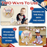 63 Pcs Baseball Baby Shower Guest Book Alternatives Set Baby Shower