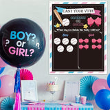 Baseball or Bows Gender Reveal Games for Guests Cast Your Vote