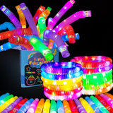 OceanWings 56PC Glow Sticks Party Favors for Kids 4-8-12,Lights up Pop