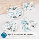 96Pcs Airplane Baby Shower Decorations Airplane Boy Baby Shower
