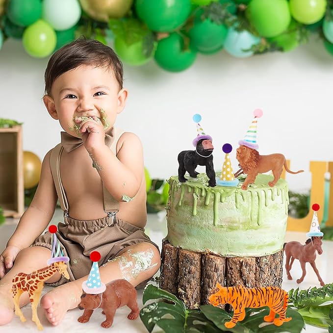 20 Pcs Jungle Animal Birthday Party Decorations Safari Animals