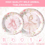 120PCS Ballerina Party Supplies for Girls Dancing Themed 1st 2nd