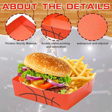36 Pack Basketball Party Supplies Large 5 lb Basketball Plates Trays