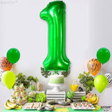 KatchOn, Green 1 Balloon Number for First Birthday - 40 Inch | Number