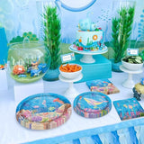 96PCS Under the Sea Party Decorations Ocean Sea Birthday Tableware