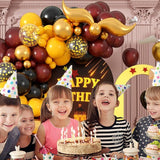 Red Black Gold Balloon Arch 120 Pcs Gold Black Balloon Garland Black