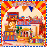 Quzzil 6 Pcs Circus Carnival Party Decorations Carnival Centerpieces
