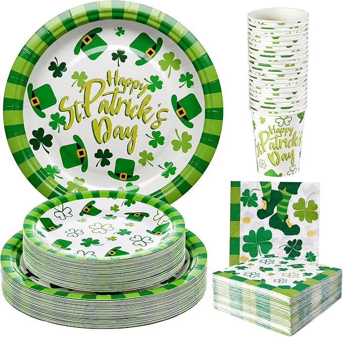 St Patrick's Day Party Decorations Set Serve 24 St Patrick's Day