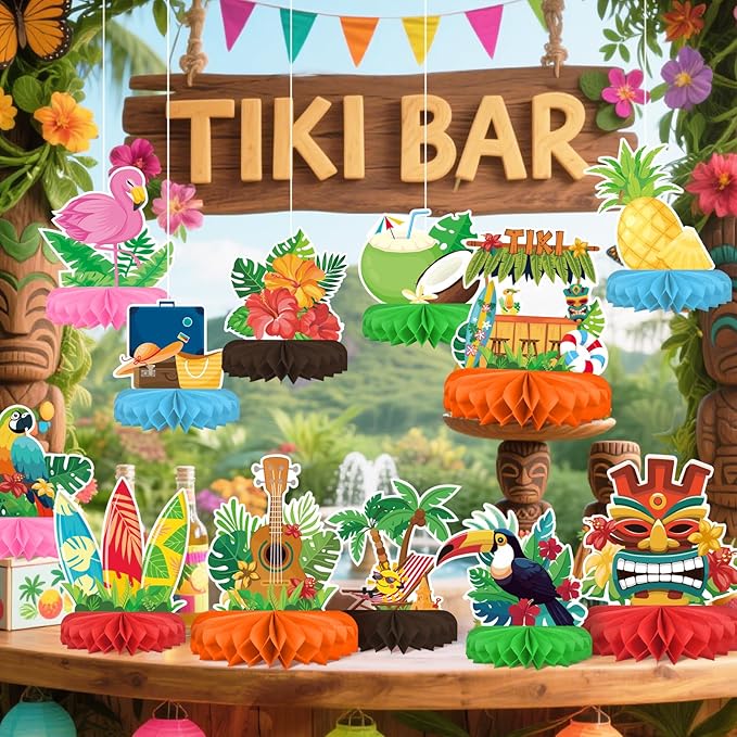 Hawaiian Luau Party Decorations Set Aloha Theme Table Decoration
