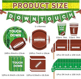 Football Party Supplies Kit Includes Dinner Plates Dessert Plates