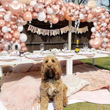 Rose Gold Balloons Garland Arch Kit 18 10 5 In Rose Gold Heart Foil