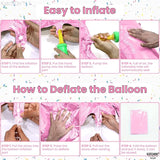 KatchOn, Light Pink 1 Balloon Number - 40 Inch | Number 1 Balloons