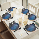 96 Pcs Galaxy Party Starry Night Supplies Tableware Set Outer Space
