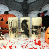 Halloween LED Flameless Flickering Candles Battery Operated with 6H