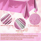 10 Pcs Valentine's Day Foil Table Cloth Disposable Rectangle