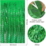 Tinsel Foil Fringe Curtains Wavy Backdrop for Parties Sparkle #5