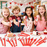 Valentines Party Favors for Kids Mini Bubble Wands Bulk with Card 24