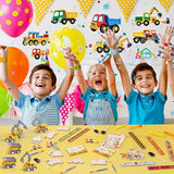 146Pcs Construction Party Favors Birthday Decorations Supplies for