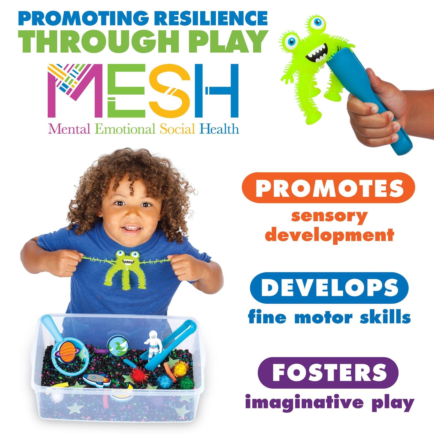 Creativity for Kids Sensory Bin: Outer Space Toys - Preschool and