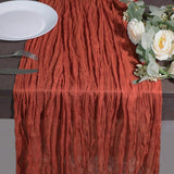 Snowkingdom 10 Ft Fall Thanksgiving Table Runner Terracotta Rust
