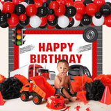 Construction Truck Birthday Party Decorations Semi Truck Happy