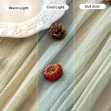Keketoarrange Sage Green Table Runner Easter Decor Cheesecloth 120