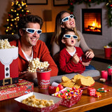 48PCS Christmas Movie Night Party Supplies 24 Snack Boxes 12 Food