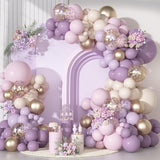 Ouddy Party Dusty Purple Balloon Arch Garland Kit, Different Sizes 18
