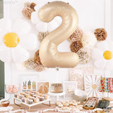 KatchOn, Huge Caramel 2 Balloon Number - 40 Inch, Two Groovy Balloons
