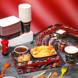 72 Pcs Movie Night Party Supplies Snack Trays Boxes with Disposable