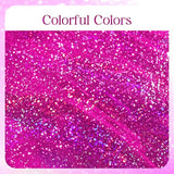 Just Shimmer 1 Pcs Fuchsia Hot Pink Holographic Tablecloths 40" x