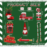 Christmas Decorations 8 PCS Tiered Tray Decor Set Cute Tabletop