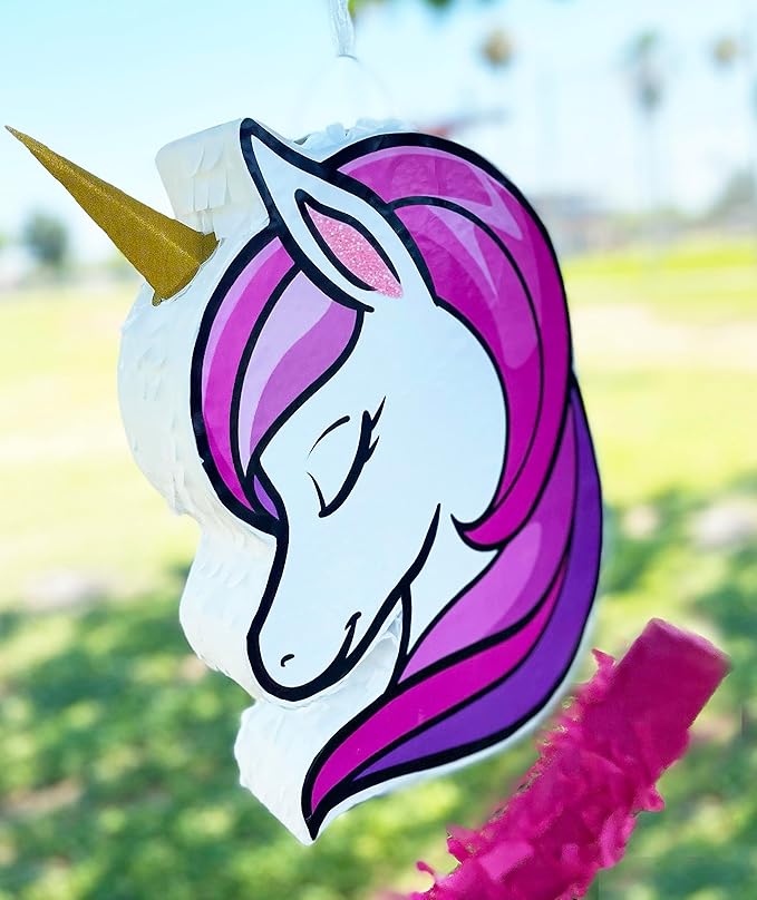 Unicorn Pinata 4 Piece Set 16”x10” Perfect for Unicorn Theme