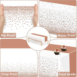 QZYL 4 Pack Disposable Table Cloth, 54" x 108" Rectangle Party Table