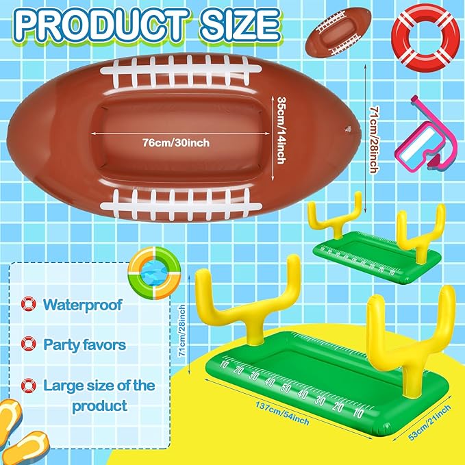 2 Pcs Inflatable Football Drink Cooler Football Party
