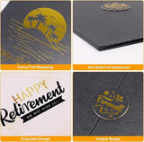 Black Gold Retirement Party Decorations Happy Retirement Guest Sign