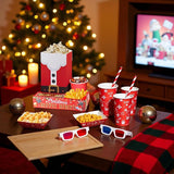 48PCS Christmas Movie Night Party Supplies 24 Snack Boxes 12 Food