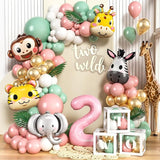 Two Wild Birthday Decorations Jungle Theme 2nd Birthday Decorations
