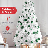 Prextex 36 Piece Christmas Ornaments Set - Emerald Green Christmas