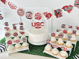 USC Party Supplies for Football, Birthday Gift, Graduation Party