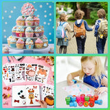172 Pcs Jungle Party Favors Set Include Cup Straw Stamp Clap