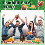 50Pcs Football Party Supplies 5lb Football Food Plates Football