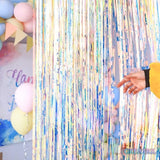 Iridescent Party Streamers Backdrop - GREATRIL Neon Transparent